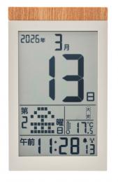 デジタル日めくりカレンダー電波時計の商品画像