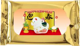 干支ゴールドウェットティッシュ10枚入の商品画像