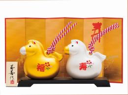 開運干支 金銀土鈴 午の商品画像