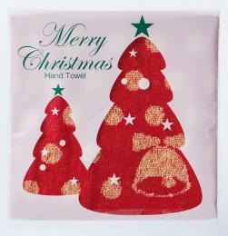 クリスマスジャガードハンドタオルの商品画像