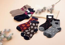 ポエット/ファー付ソックスの商品画像