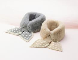 ビジュー付きニット&ファーティペットの商品画像