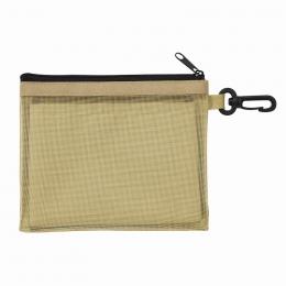 セパレートメッシュポーチ minimum(カラビナ付)(ベージュ)の商品画像