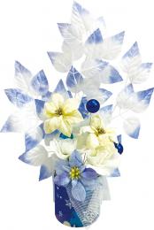 【店舗装飾品】ウィンターポインセチアスタンドの商品画像