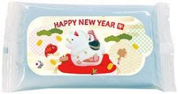 干支カラーウェットティッシュ8枚入 午の商品画像