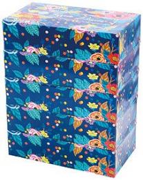 エコフラワーBOXティッシュ150W5個組の商品画像