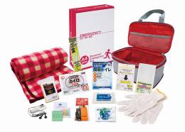 圧縮できる非常持出14点セットの商品画像