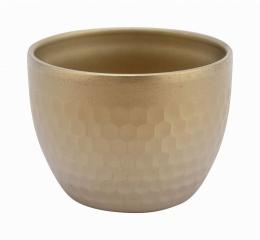 PY-C022 チタン槌目ぐい呑み (二重構造)   チタン陽極酸化発色 シャンパンゴールドの商品画像