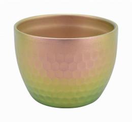 PY-C023 チタン槌目ぐい呑み (二重構造)   チタン陽極酸化発色 さくらピンクの商品画像