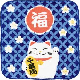 まねき猫タオルハンカチの商品画像