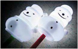 光る棒つきスノーマンの商品画像