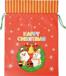 X’mas巾着ギフトバッグ大の商品画像