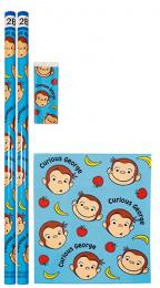 おさるのジョージ4点文具セットの商品画像