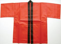 カラー不織布ハッピ大人用(L)赤の商品画像