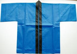 カラー不織布ハッピ大人用(L)青の商品画像