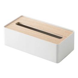 【名入れ代込】 tower | 蓋付きティッシュケース リン L ナチュラル　※版代別途の商品画像