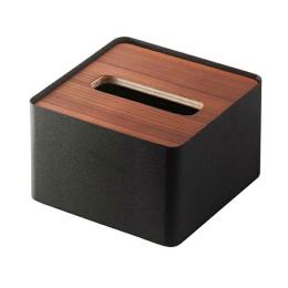 【名入れ代込】 tower | 蓋付きティッシュケース リン S ブラウン　※版代別途の商品画像