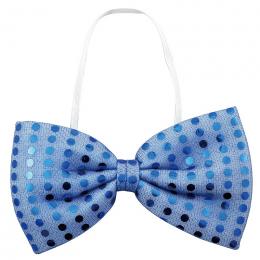 キラキラ蝶ネクタイ青　※個人宅配送不可の商品画像