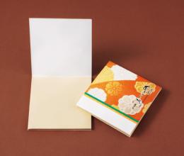 ノベルティ向けあぶらとり紙(茶紙)　金らんP　50枚入の商品画像