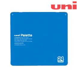 三菱　ユニ パレット 色えんぴつ 24色セット 水色　色鉛筆の商品画像