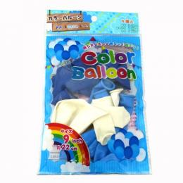 カラーバルーン　9個入(青・水色・白)の商品画像