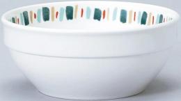 美濃焼 16cmスタックボウル_Dia Ceram グリーントクサ (個箱・名入れ代は、別途見積)の商品画像