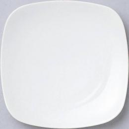 美濃焼 22cm皿_スクエア ホワイト (個箱・名入れ代は、別途見積)の商品画像