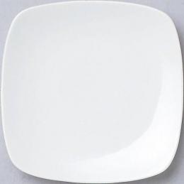 美濃焼 19cm皿_スクエア ホワイト (個箱・名入れ代は、別途見積)の商品画像