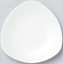 美濃焼 12cm皿_トライアングル ホワイト (個箱・名入れ代は、別途見積)の商品画像