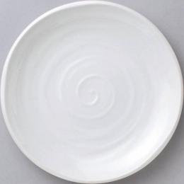 美濃焼 25cm皿_鳴門 白 (個箱・名入れ代は、別途見積)の商品画像