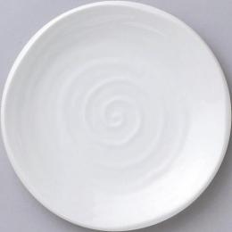 美濃焼 21cm皿_鳴門 白 (個箱・名入れ代は、別途見積)の商品画像