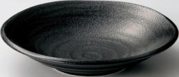 美濃焼 24cm深皿_鳴門 黒耀 (個箱・名入れ代は、別途見積)の商品画像