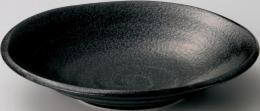 美濃焼 21cm深皿_鳴門 黒耀 (個箱・名入れ代は、別途見積)の商品画像