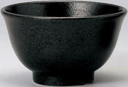 美濃焼 反14cm深丼ぶり_有明 黒耀 (個箱・名入れ代は、別途見積)の商品画像