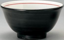 美濃焼 反16cm深丼ぶり 黒手巻_ (個箱・名入れ代は、別途見積)の商品画像