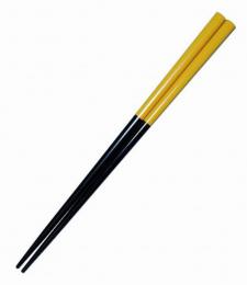 若狭の箸　カラー塗分　イエロー　22.5の商品画像