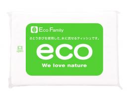 バガスエコポケットティッシュ8W　500個セットの商品画像