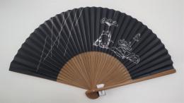 紙扇子 銀蛙 紳士用柄の商品画像