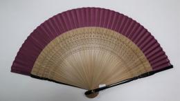 シルク扇子 百合 男女兼用柄の商品画像