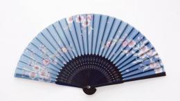 シルク扇子 夜の日日草 婦人用柄の商品画像