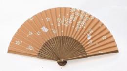 綿扇子 春うさぎ 婦人用柄の商品画像