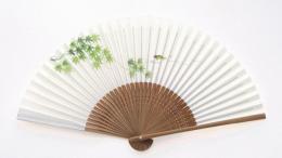 紙扇子 鮎 紳士用柄の商品画像