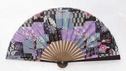 綿扇子 もざいく 婦人用柄の商品画像