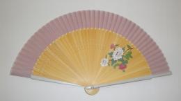 綿扇子 牡丹 婦人用柄の商品画像