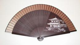 シルク扇子 銀閣寺 男女兼用柄の商品画像