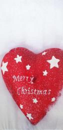 [店舗装飾品] タペストリーメリークリスマスハート　の商品画像