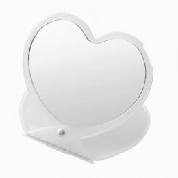 ラメ入りスライドミラー(ハート) スノーホワイトの商品画像