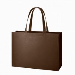 不織布スクエアトート(L) ブラウンの商品画像