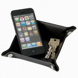 レザーボタントレイ リアルブラックの商品画像