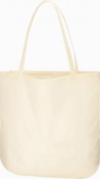 厚手コットンラウンドボトムバッグ(L)　ナチュラルの商品画像